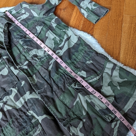 Urban OUTFITTERS ecoté camo camouflage army fatigue jacket small - Picture 13 of 16